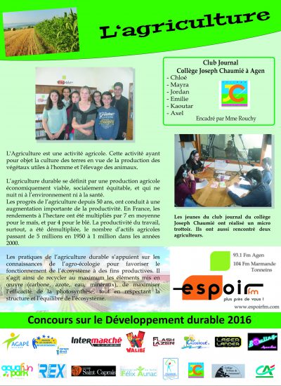 AGRICULTURE 2016 OK AGRICULTURE 2016 OK