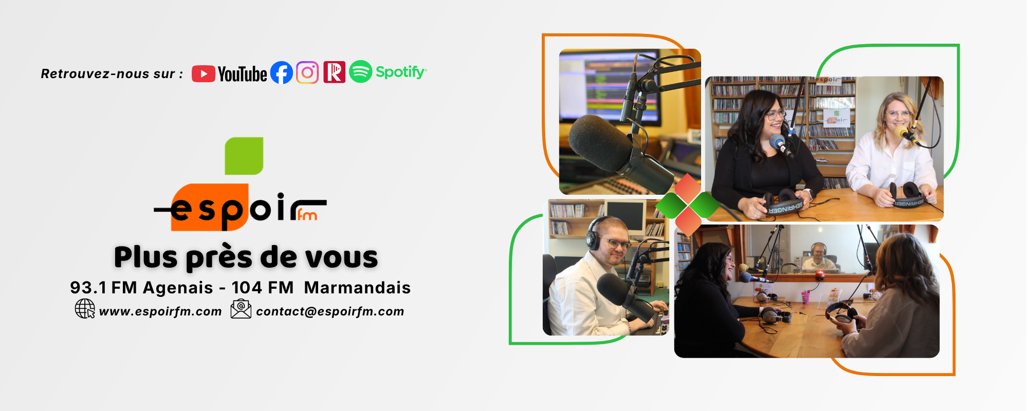 Espoir Fm Plus près de vous !