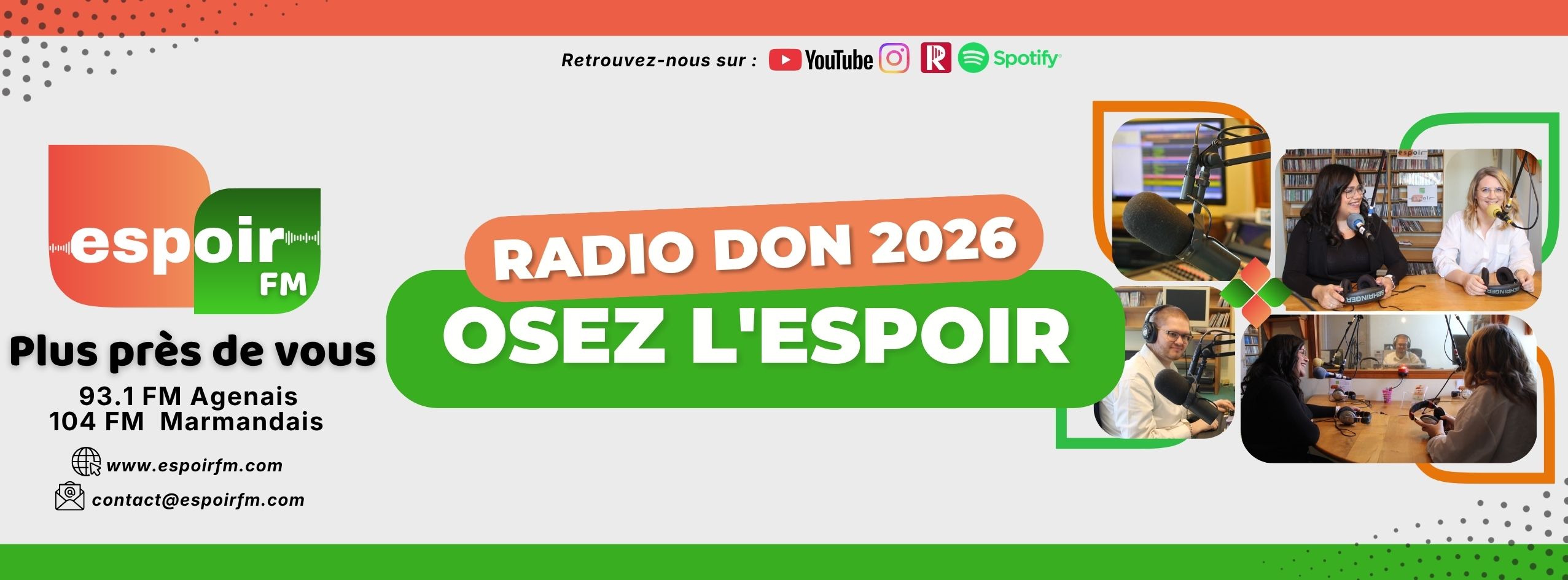 Espoir Fm Plus près de vous ! Espoir Fm Plus près de vous !